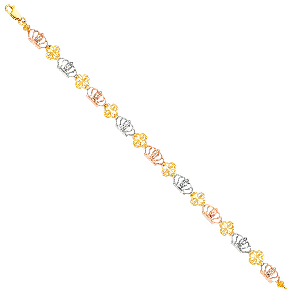 14K 3Color Bracelet