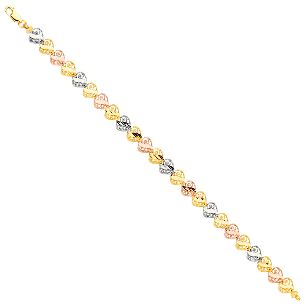 14K 3Color Bracelet