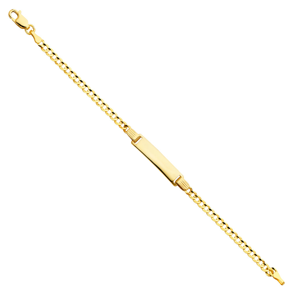 14KY CUBAN BABY ID BRACELET