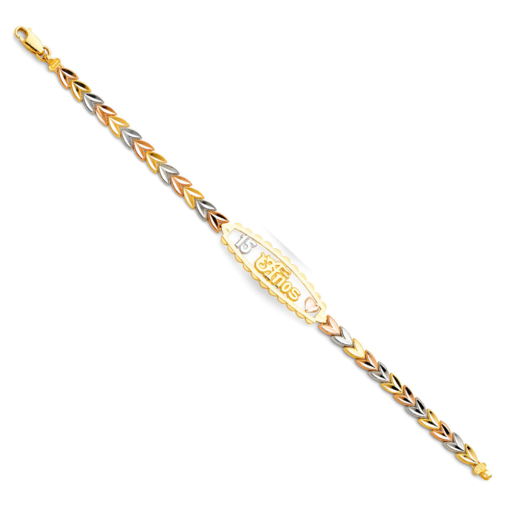 14K 3C 15YEARS ID BRACELET