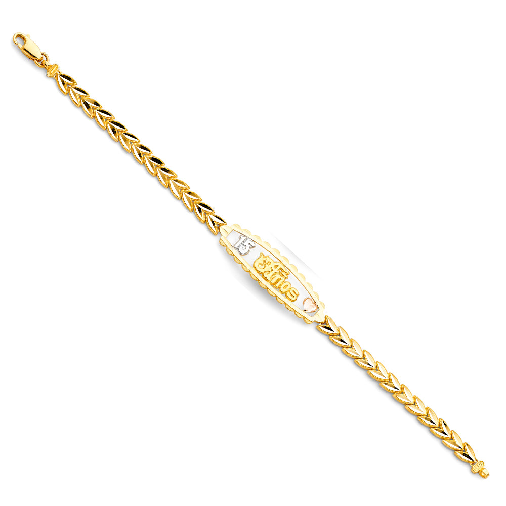 14K 3C 15YEARS ID BRACELET
