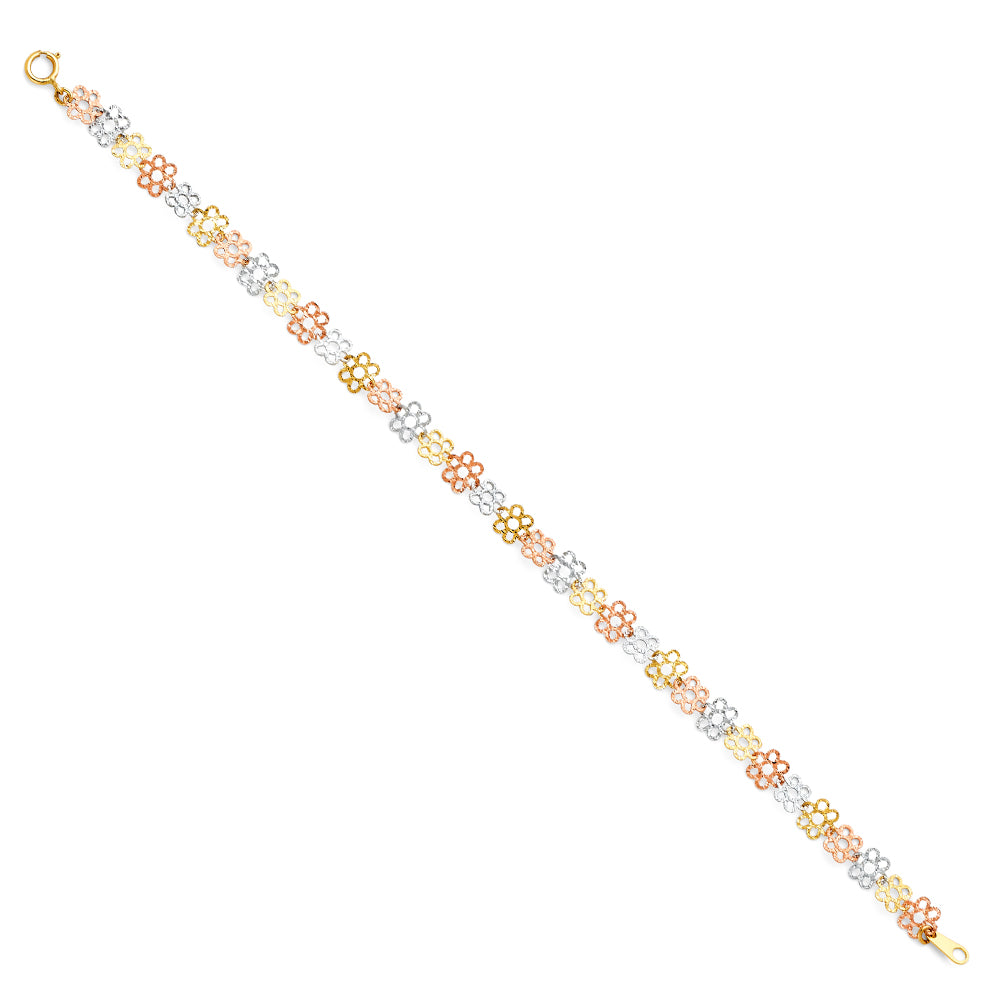 14K 3C STAMP DC BRACELET