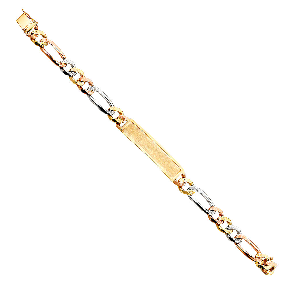 14K 3C DC FIGARO FID BRACELET