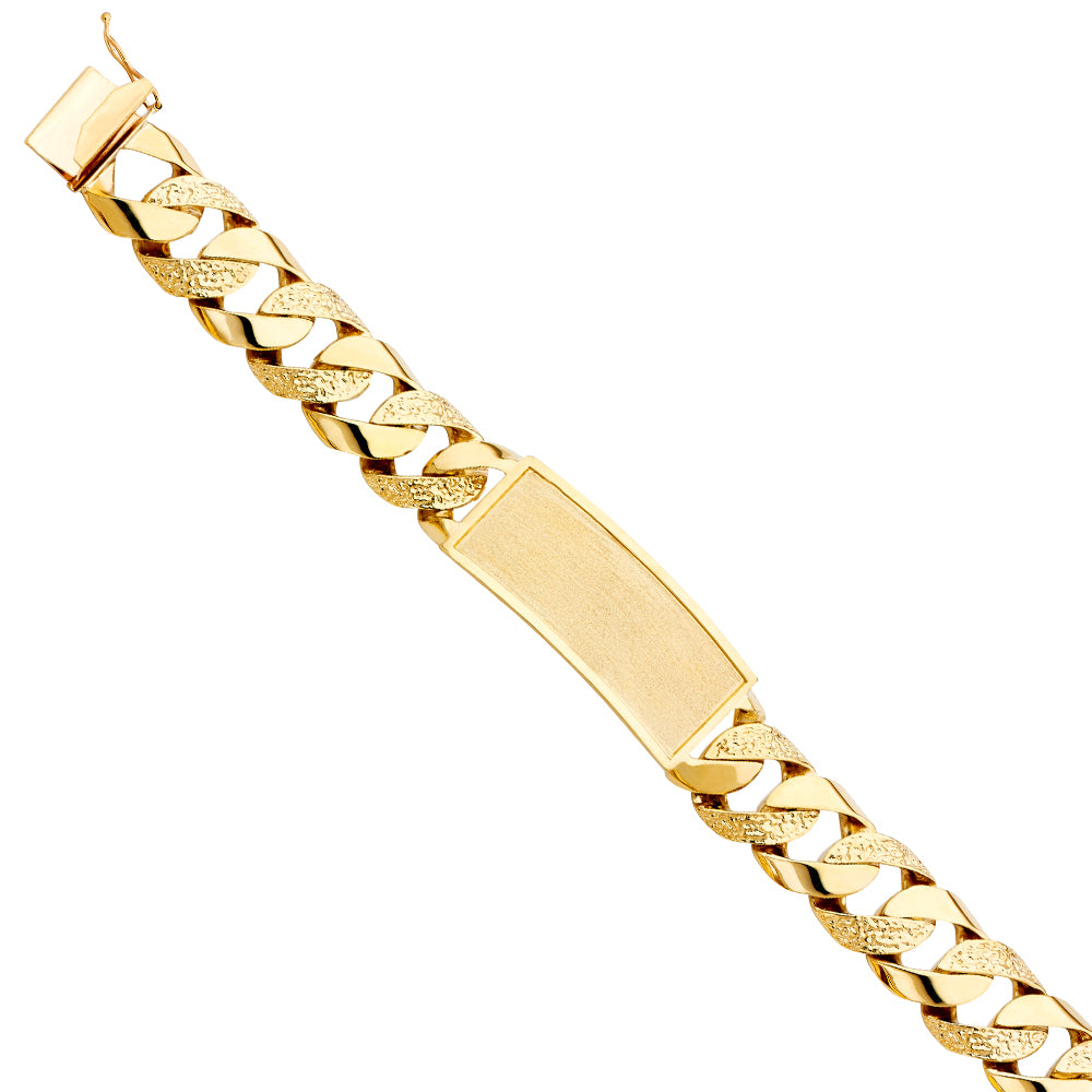 14KY NUG CUBAN LINK FID BRACE