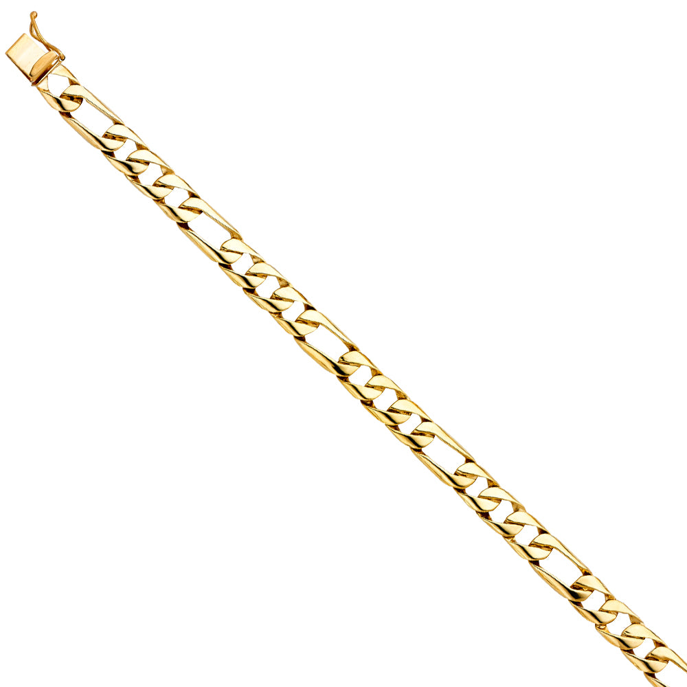 14KY FIGARO LINK BRACELET