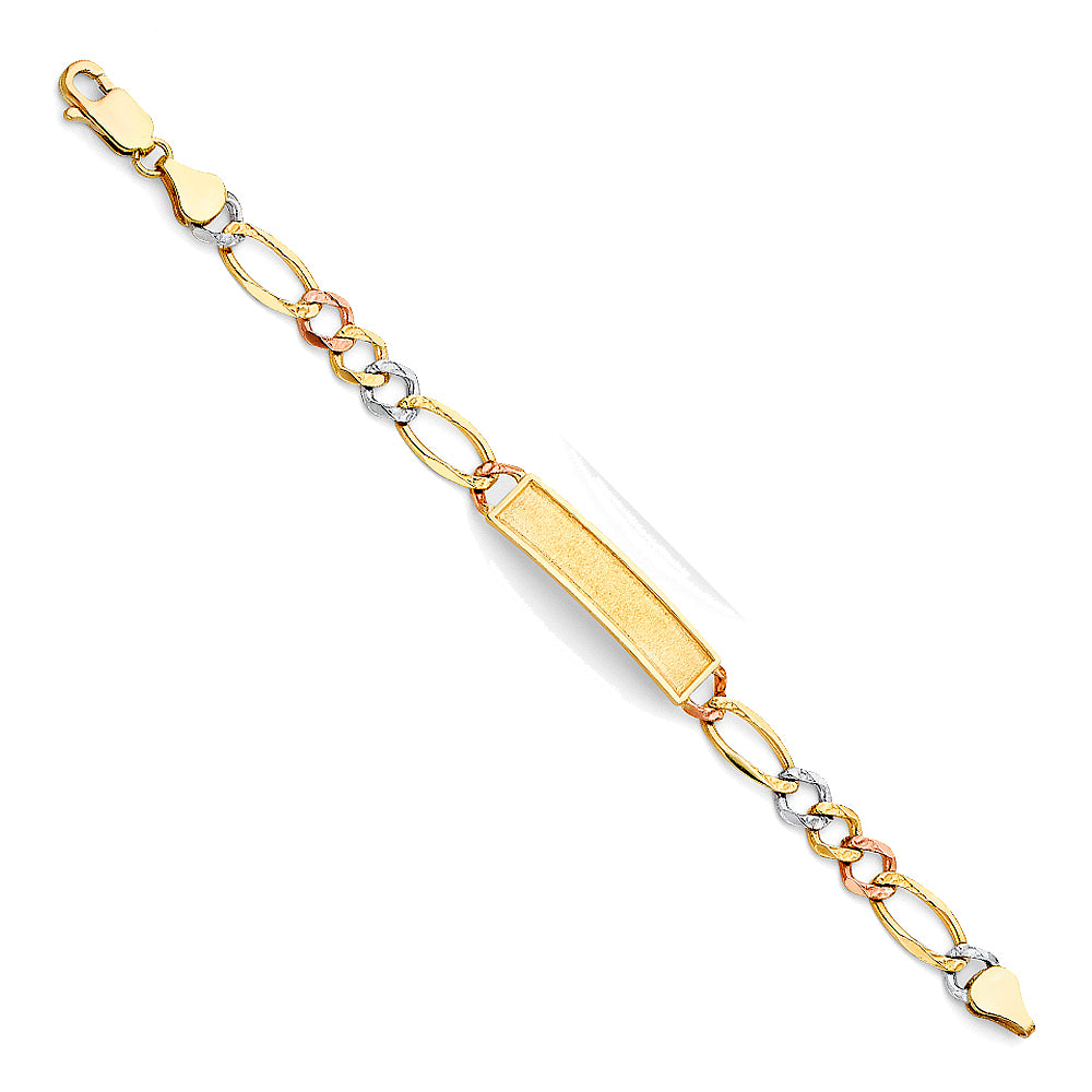 14K 3C FIGARO CHAIN FBABY ID BR