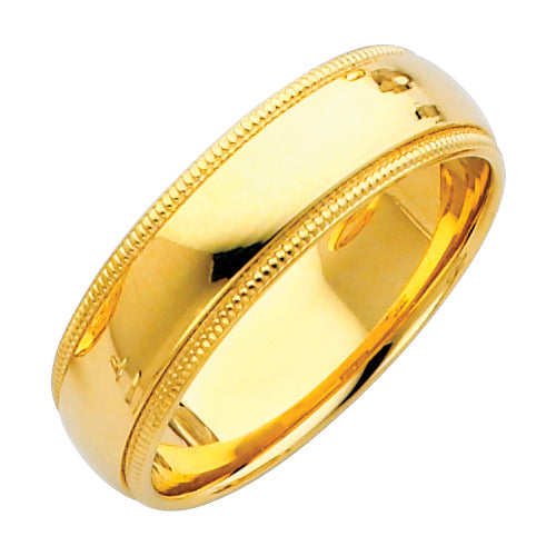 14KY 6MM MILG COMF WED BD