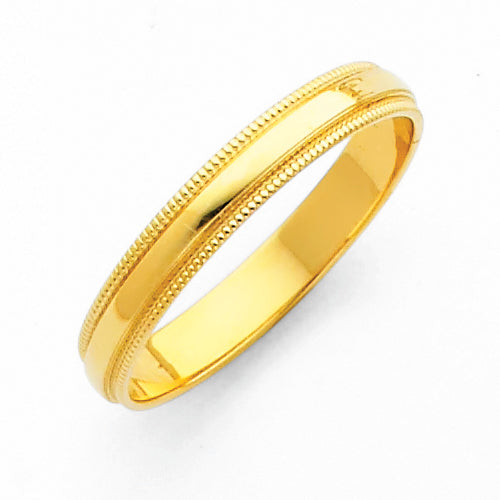 14KY 3MM MILG WED BAND