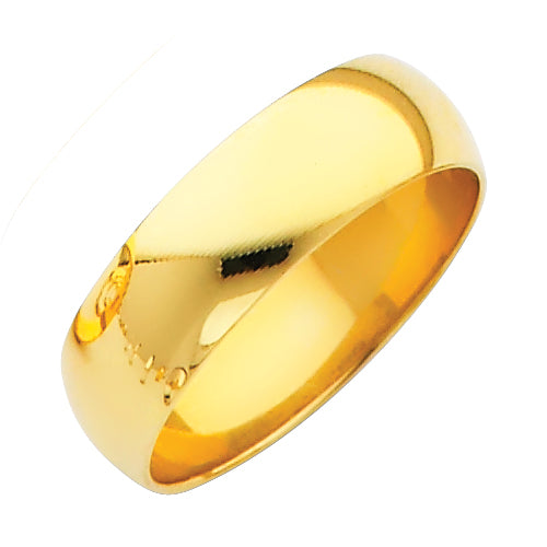 14KY 6MM PLAIN WED BAND