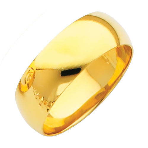 14KY 7MM PLAIN WED BAND