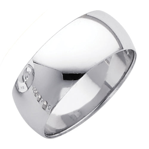 14KW 8MM PLAIN WED BAND