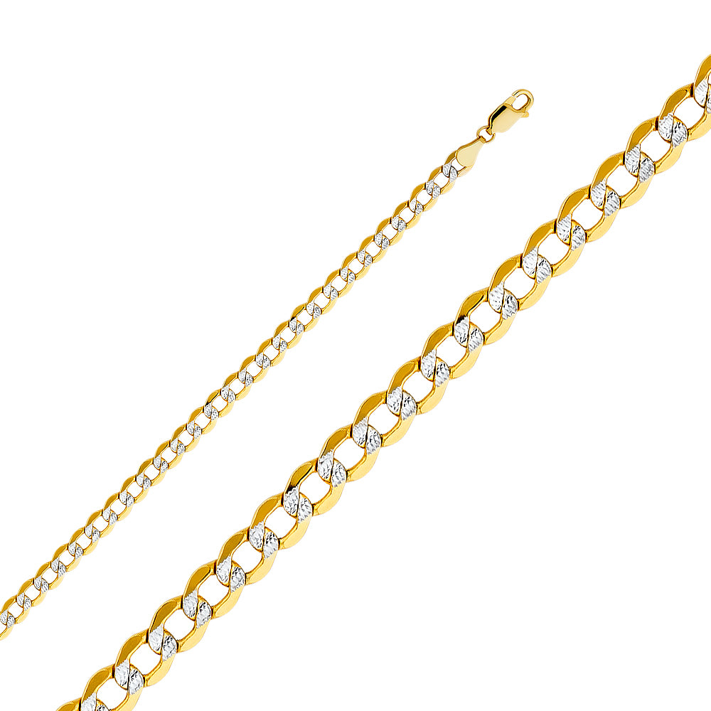 14K 120(4.9MM) HOL CURB WP CHN