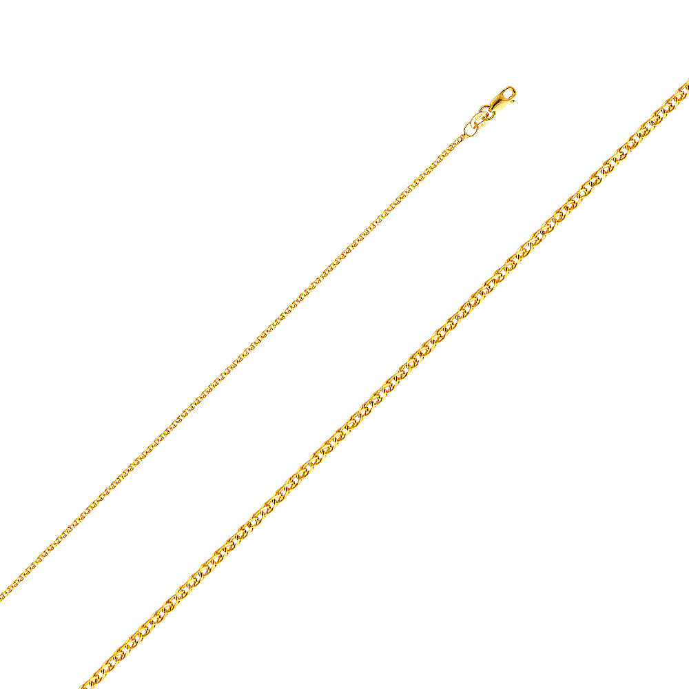 14KY 025(1.5MM) FLAT WHEAT CHN