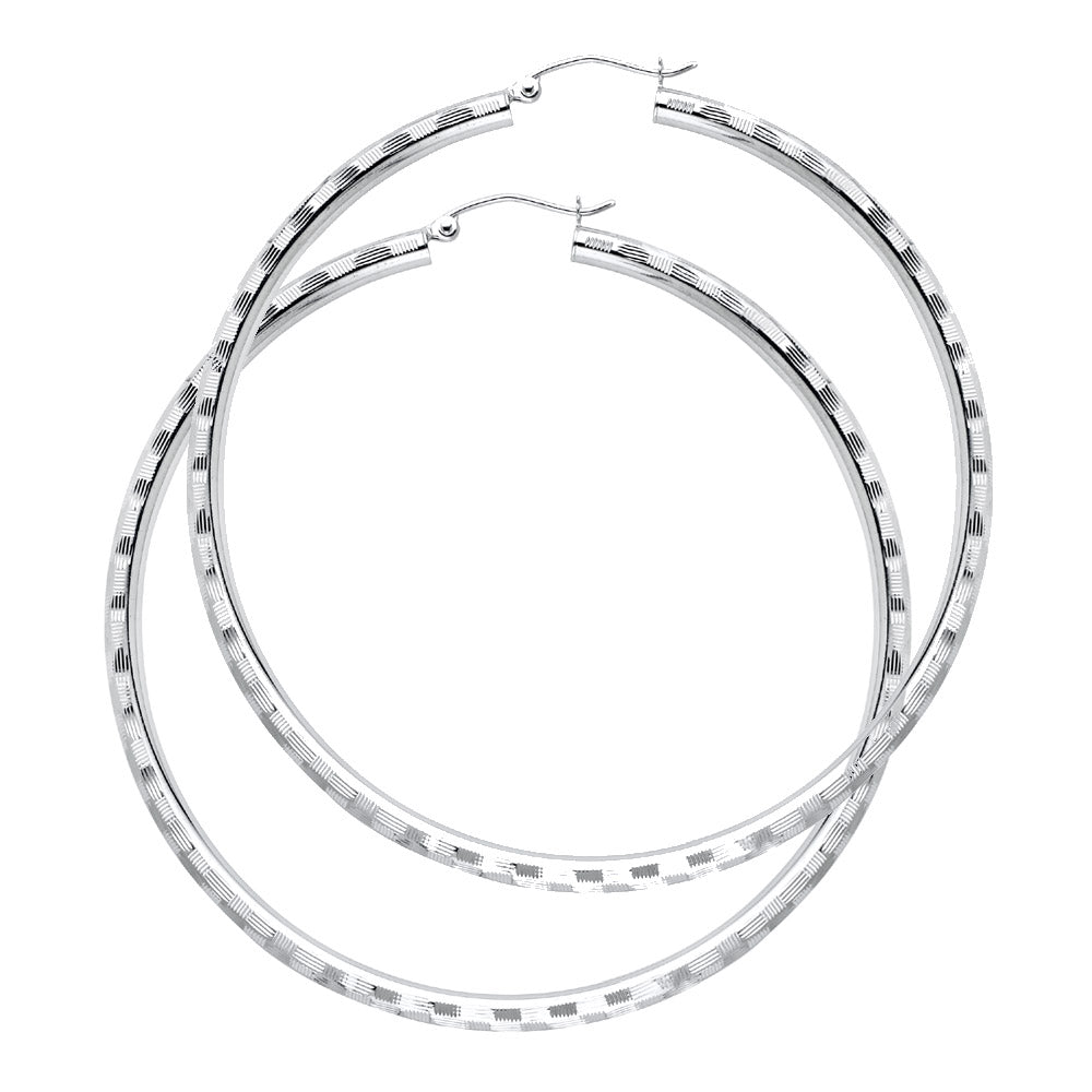 14KW 3MM DC HOOP EARRING
