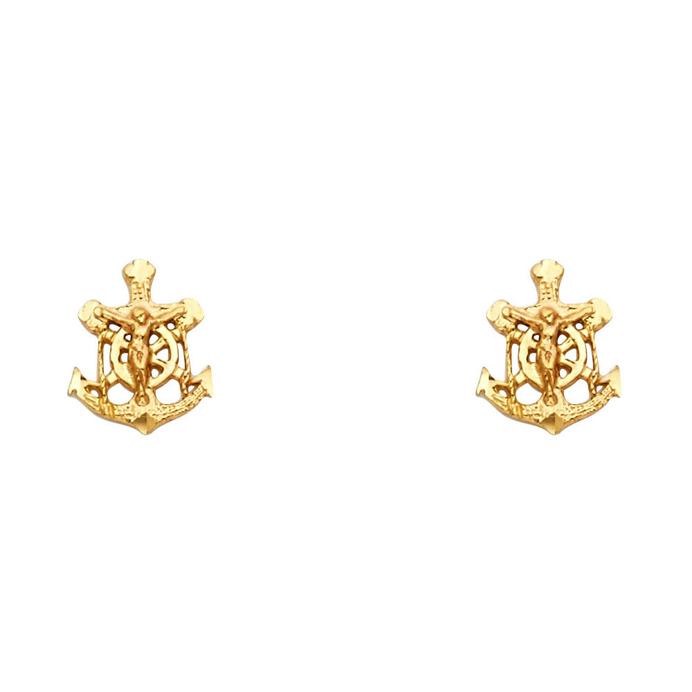 14KY SM ANCHOR POST EAR