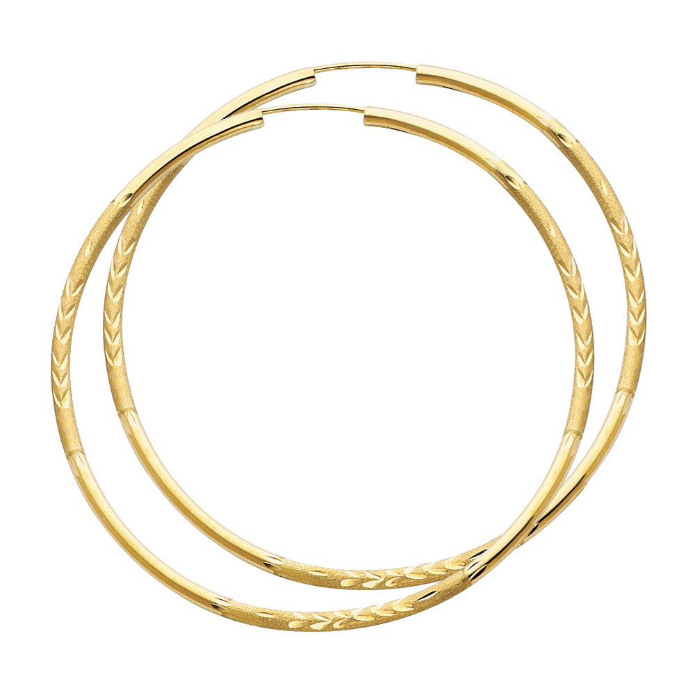 14KY 2MM BUD DC ENDLESS HOOP