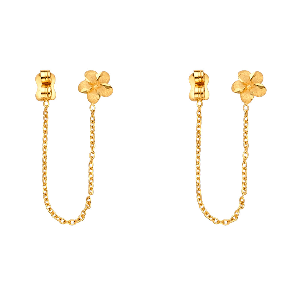 14KY Hanging Chain Earring