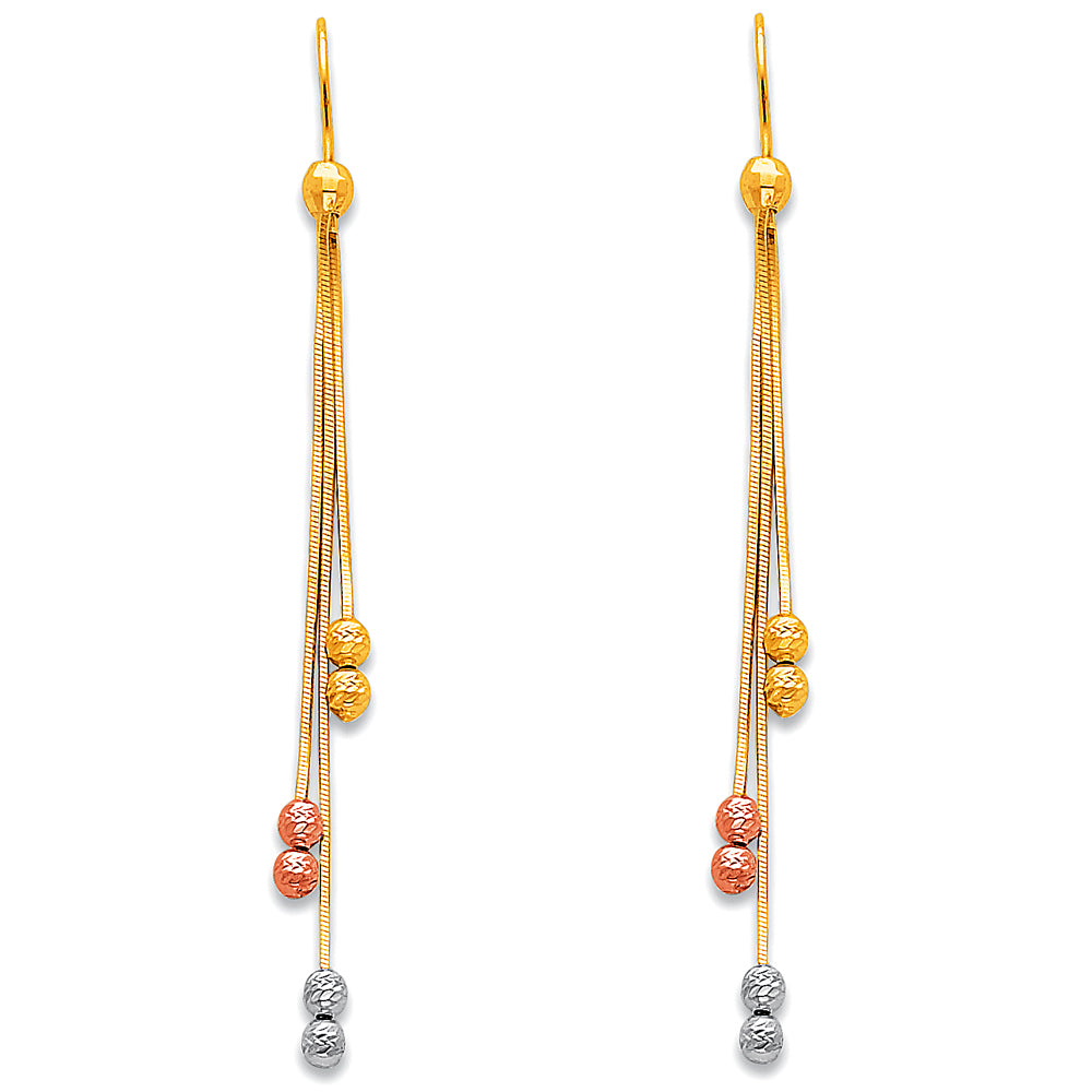 14KT HANGING EARRINGS