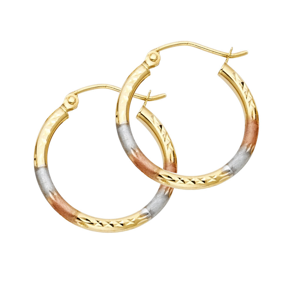 14K 3C 2MM RD TUBE DC RD HOOP
