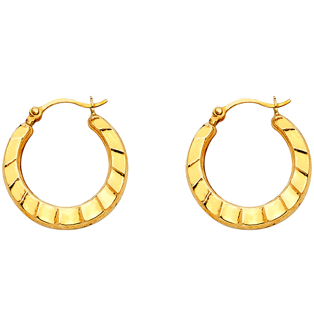 14KY FANCY HOLLOW HOOPS