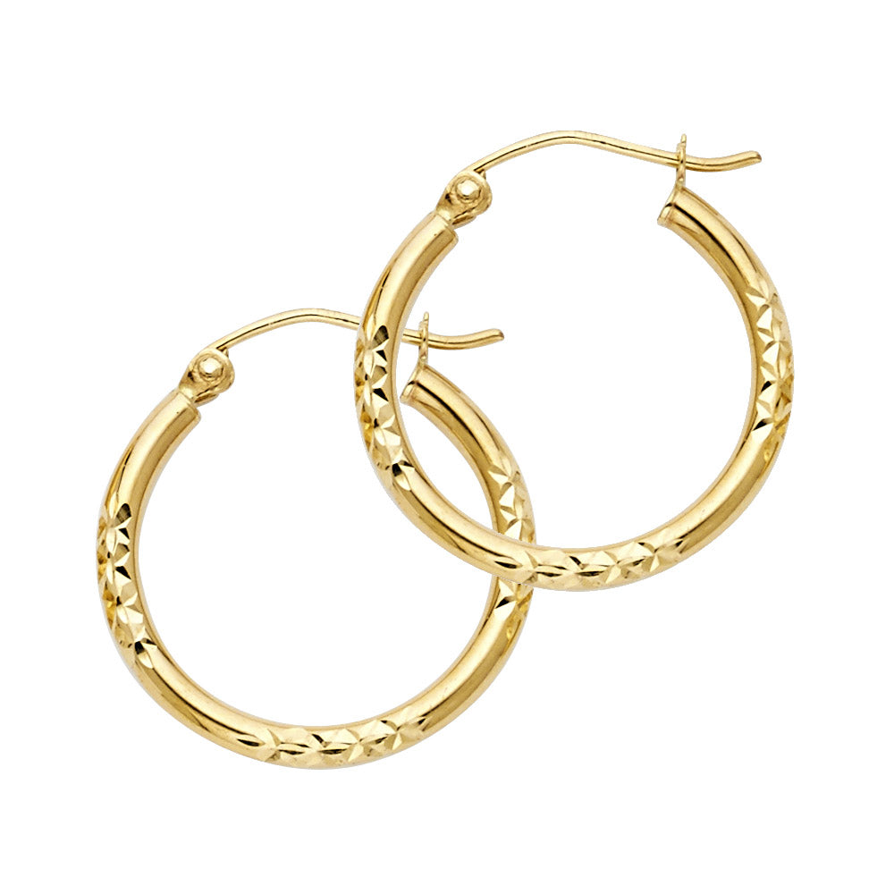 14KY DC HOOP EARRING