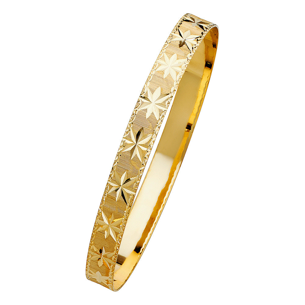 14KY SOLID BANGLE