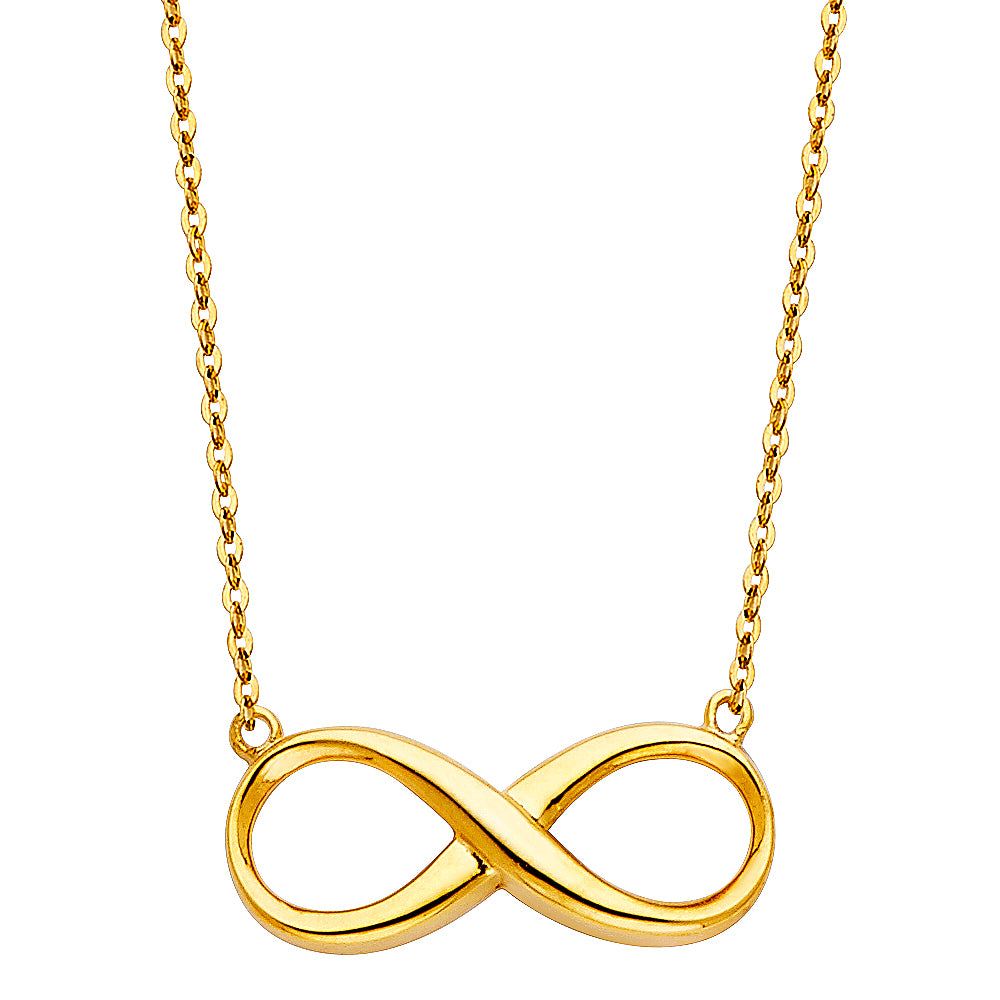 14KY INFINITY NECKLACE