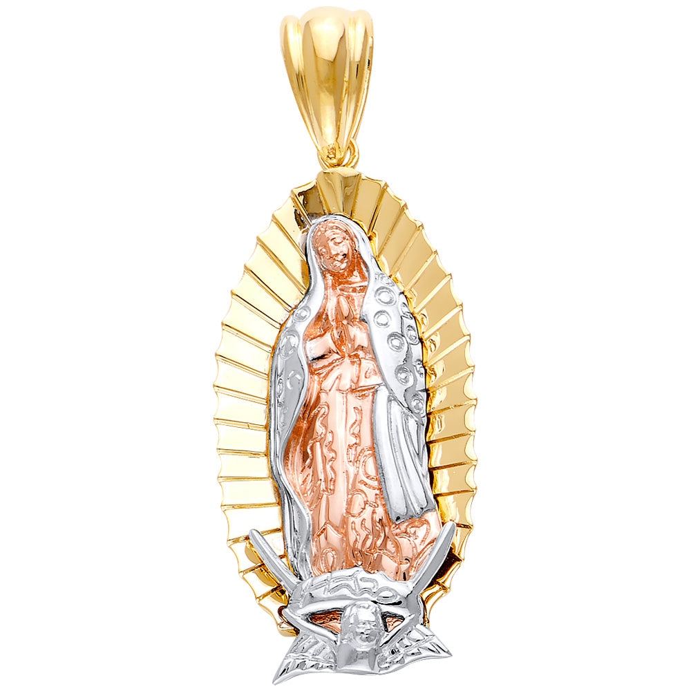 14K 3C Fancy Guadalupe Pendant