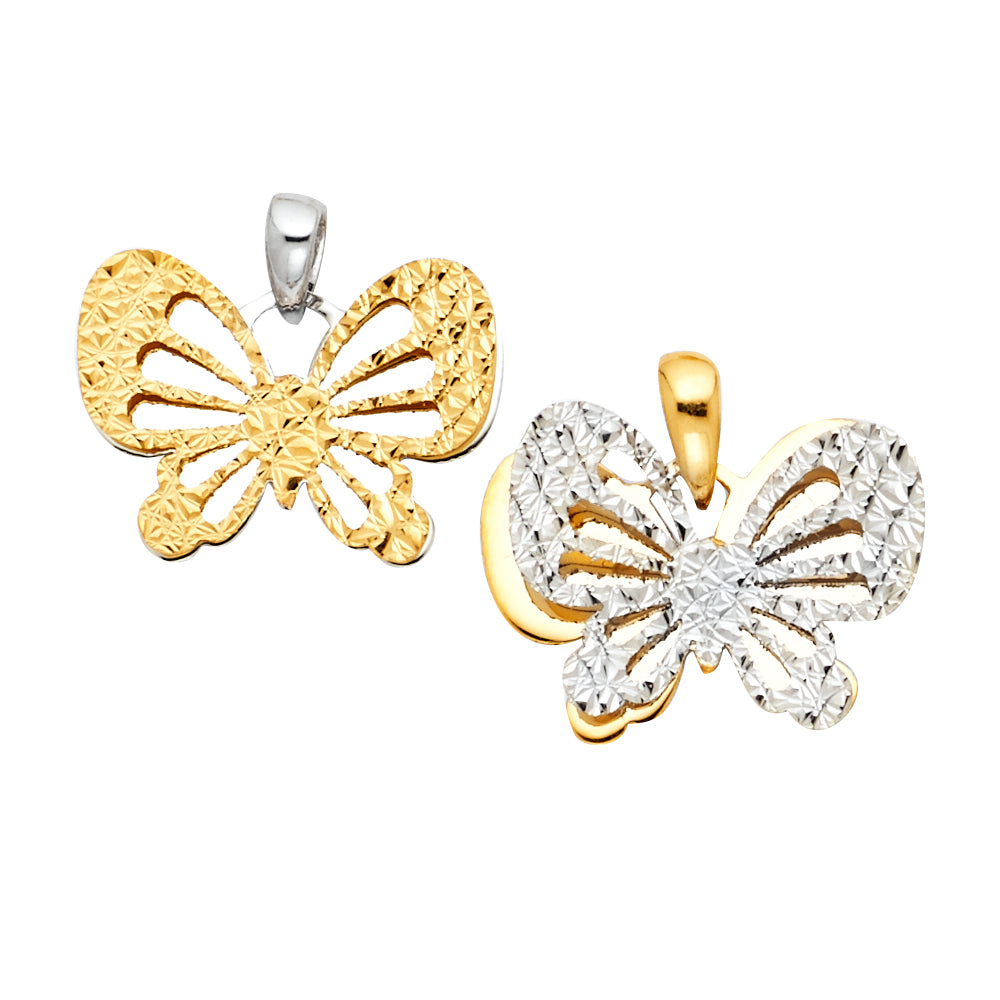14K 2T BUTTERFLY PENDANT