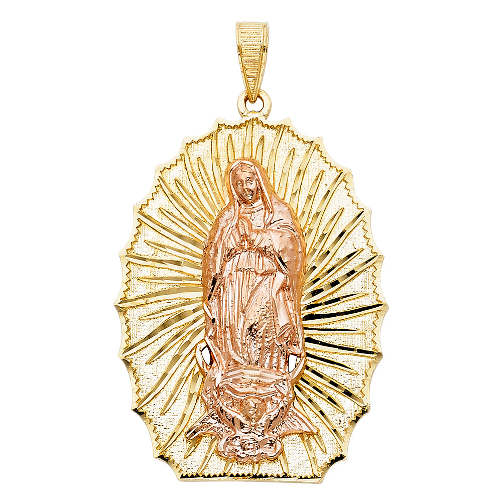 14K 2T OUR LADY OF GUADALUPE PENDANT