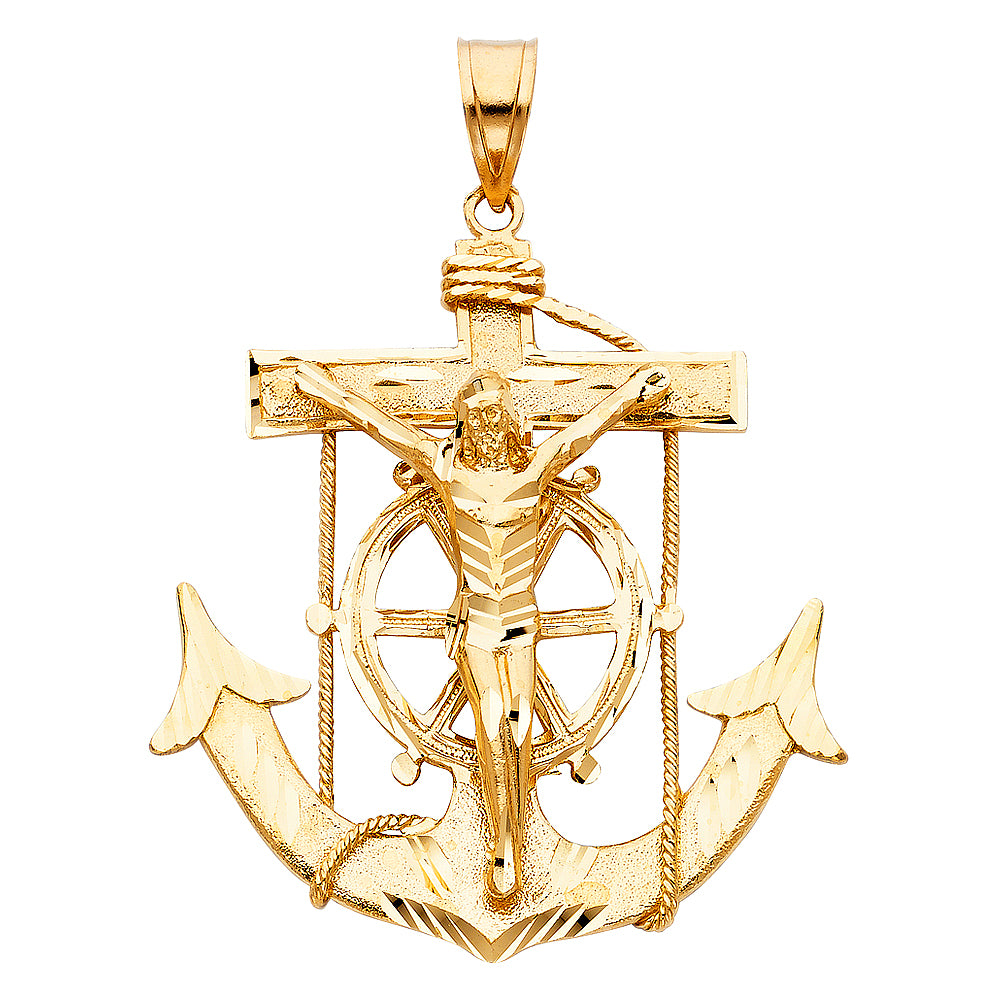 14KY MARINER CRUCIFIX PENDANT