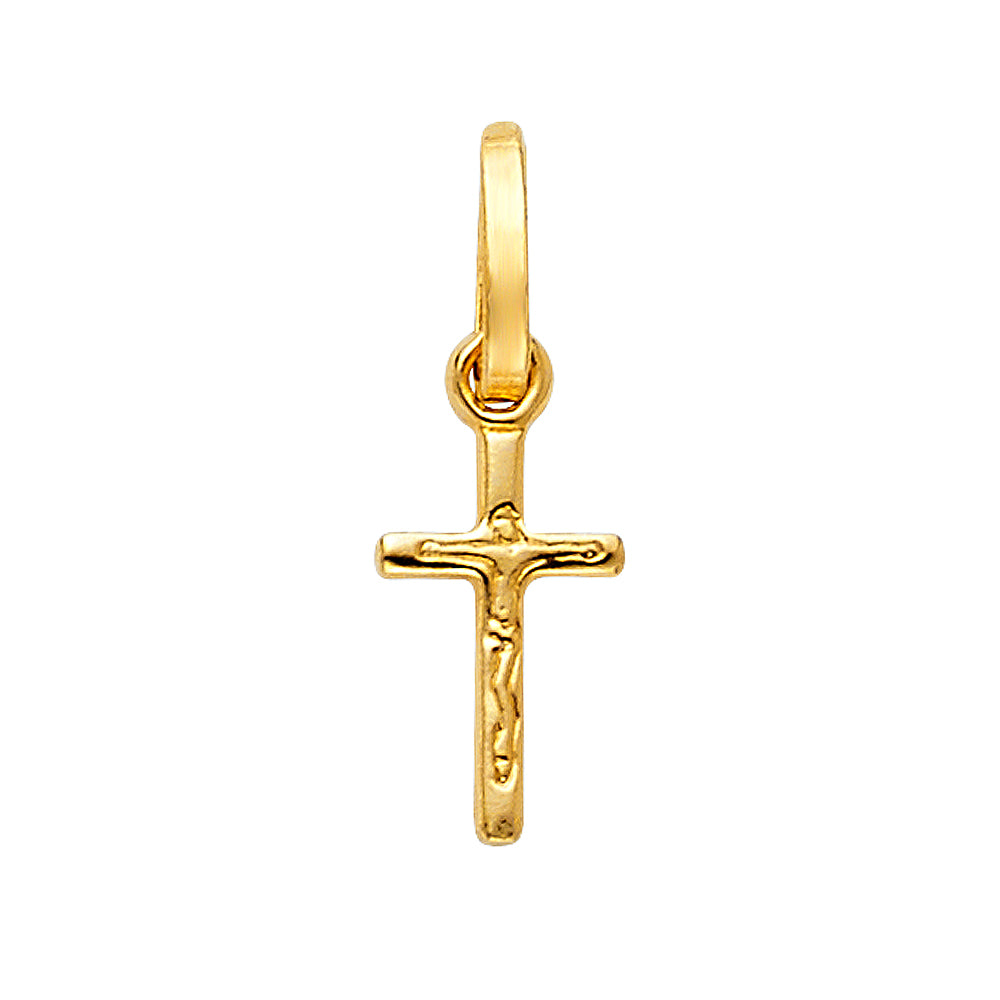 14KY CRUCIFIX DESIGN TINY CROSS