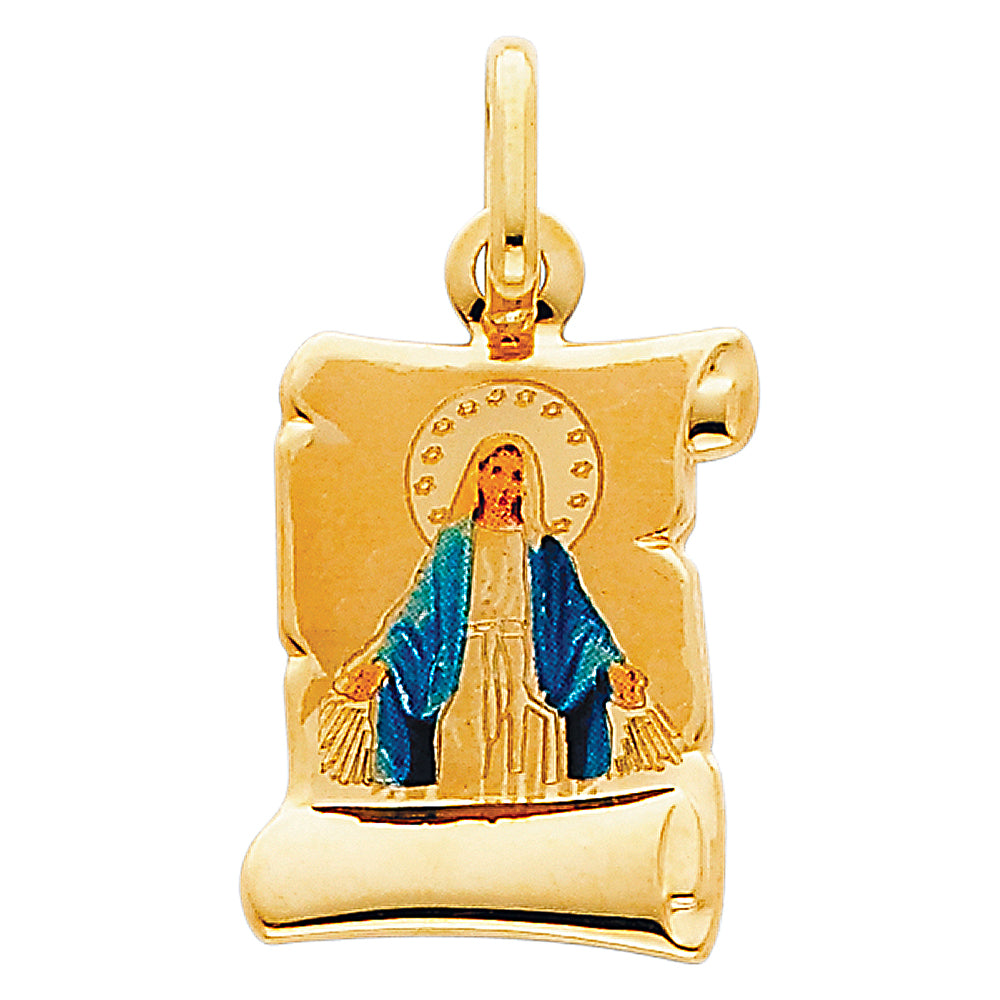 14KY MILAGROSA PICTURE PENDANT