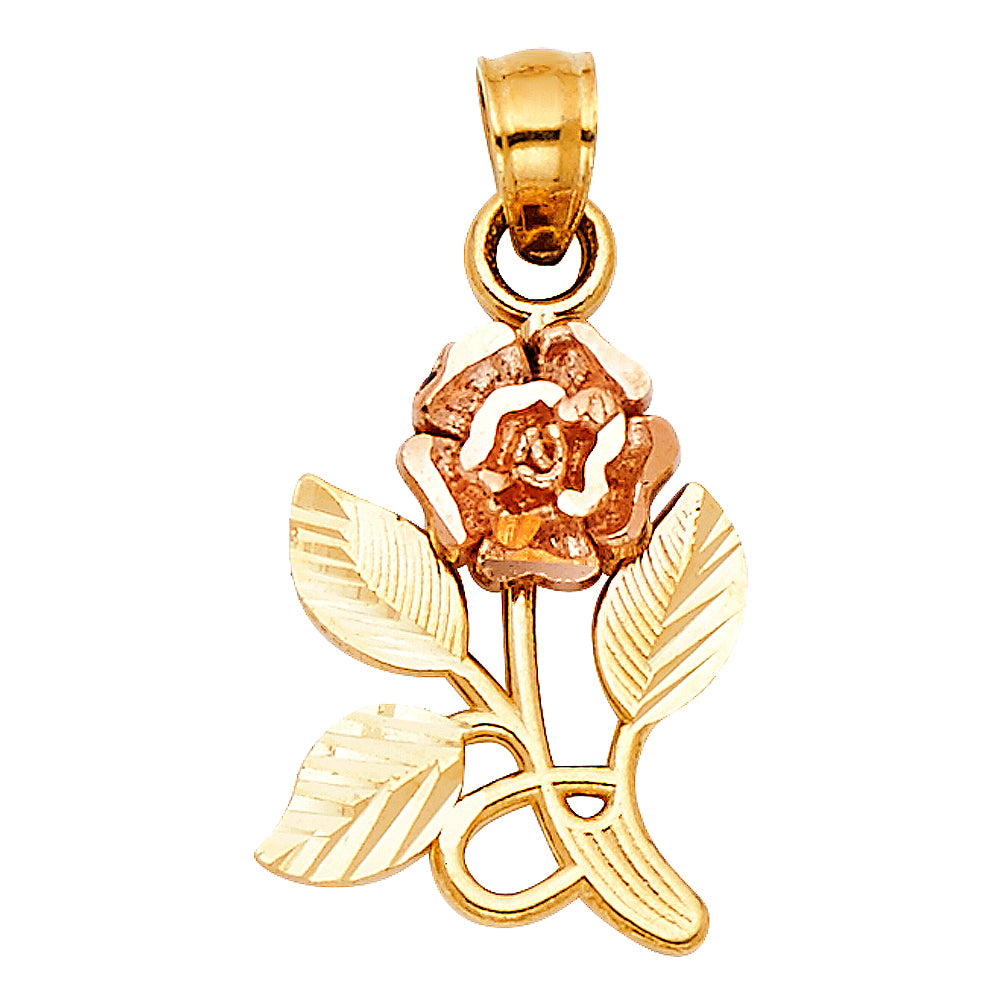 14K 2C ROSE PENDANT