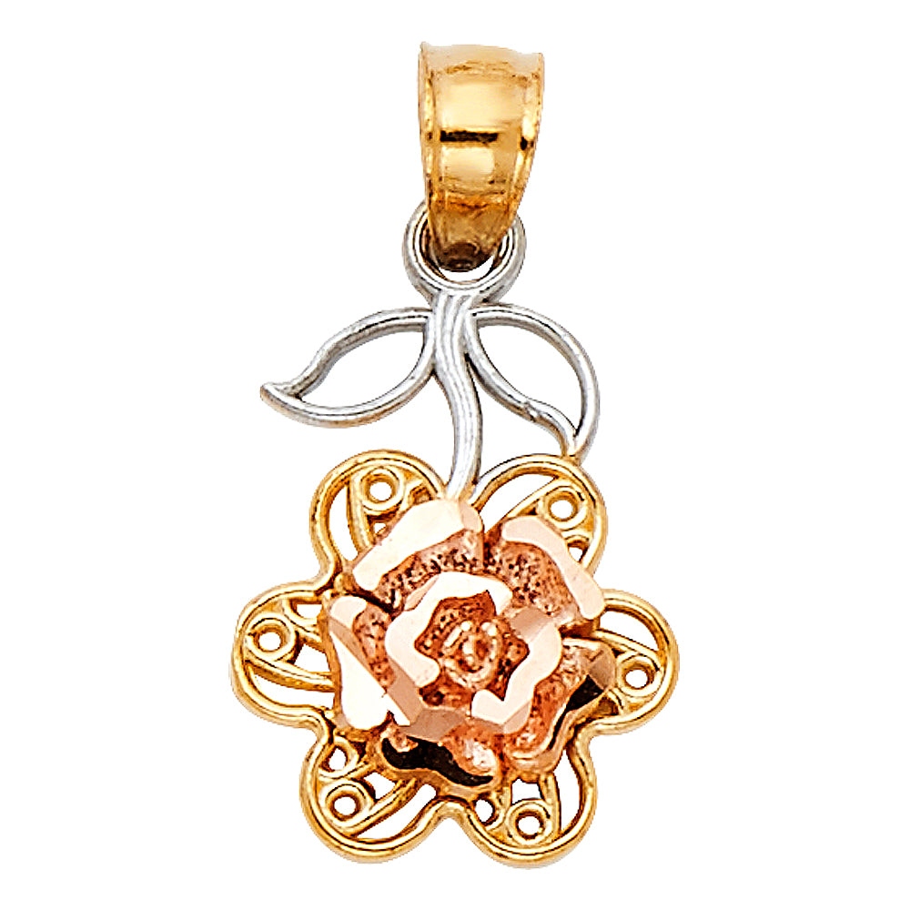 14K 2C ROSE PENDANT