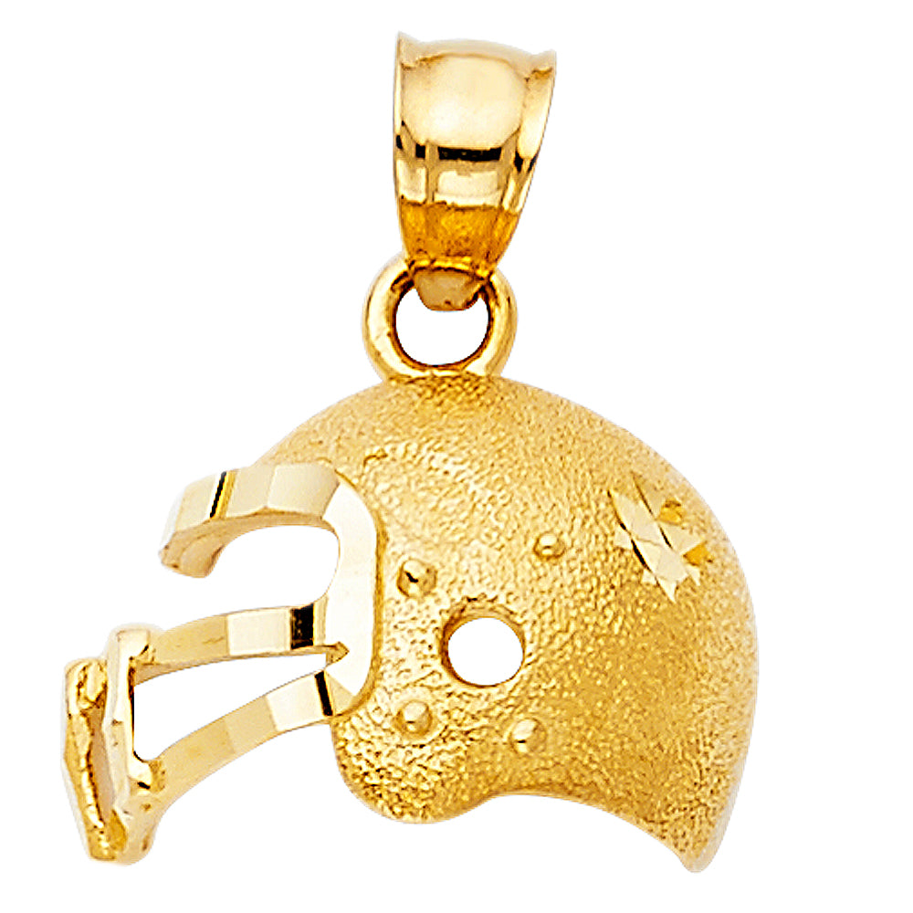 14KY FOOTBALL HELMET PENDANT