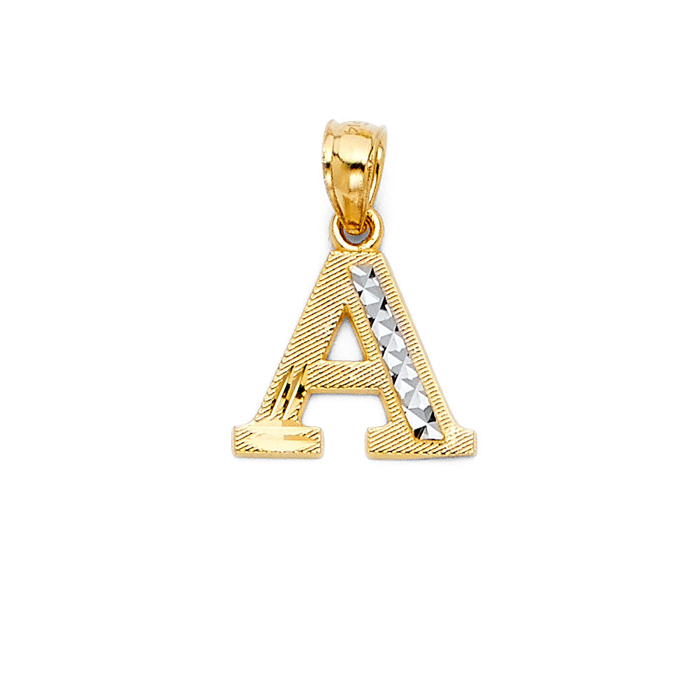 14K 2T INITIAL PENDANT