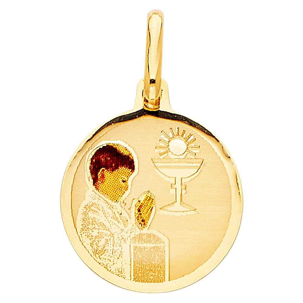 14KY FIRST COMMUNION PIC MEDAL BOY