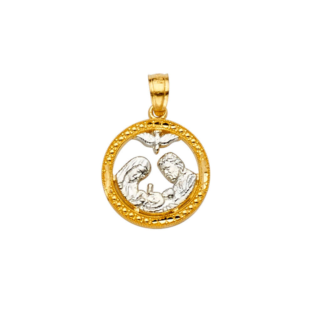 14K 2T BAPTISM PENDANT