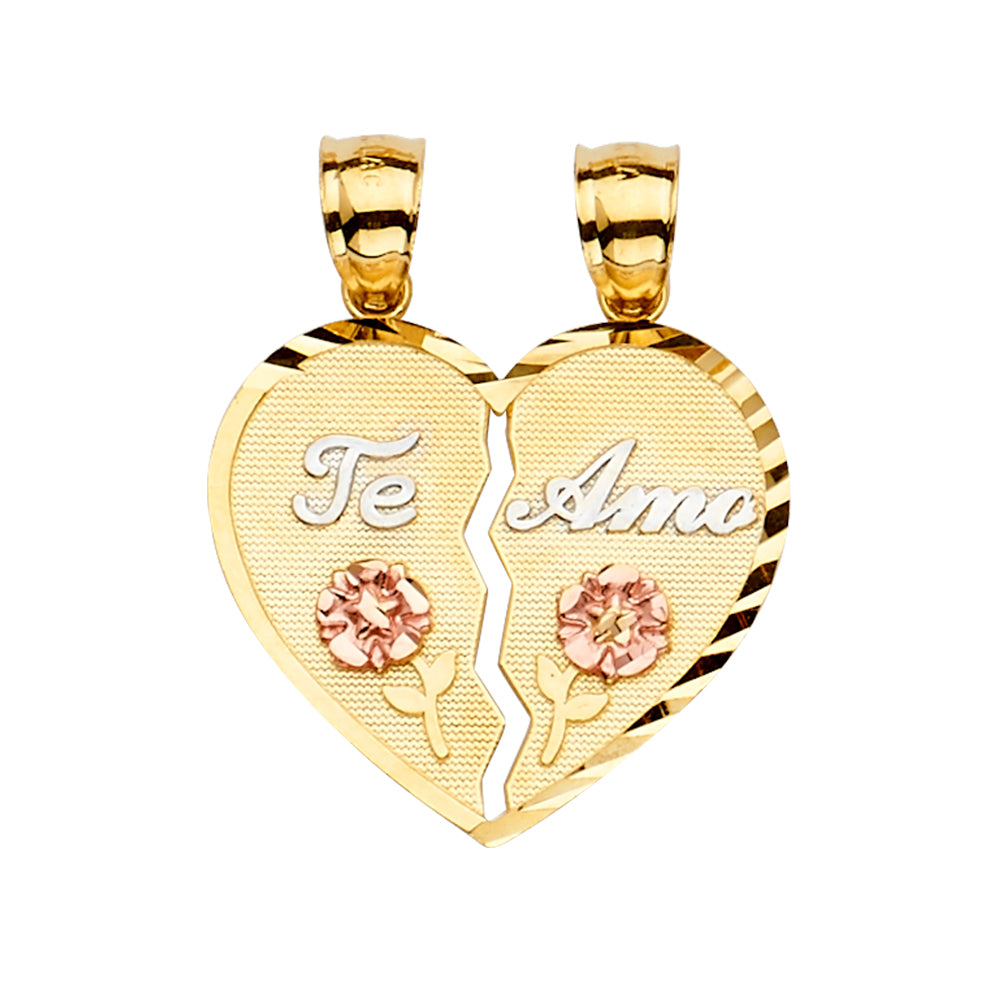 14K 3C TeAmo Pendant