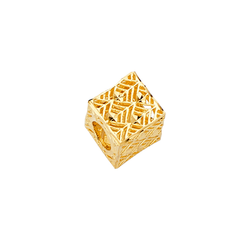 14KY Filigree Oval Slider for Mix&Match Bracelet