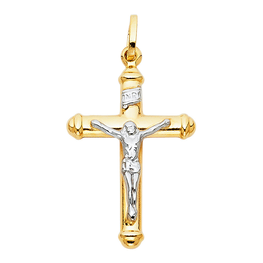 14K 2T HOL CRUCIFIX BIG (20X35MM)