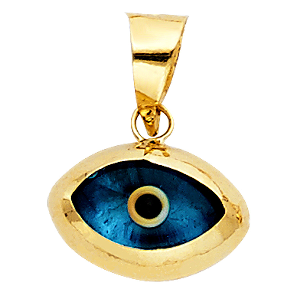 14KY EVIL EYE PENDANT