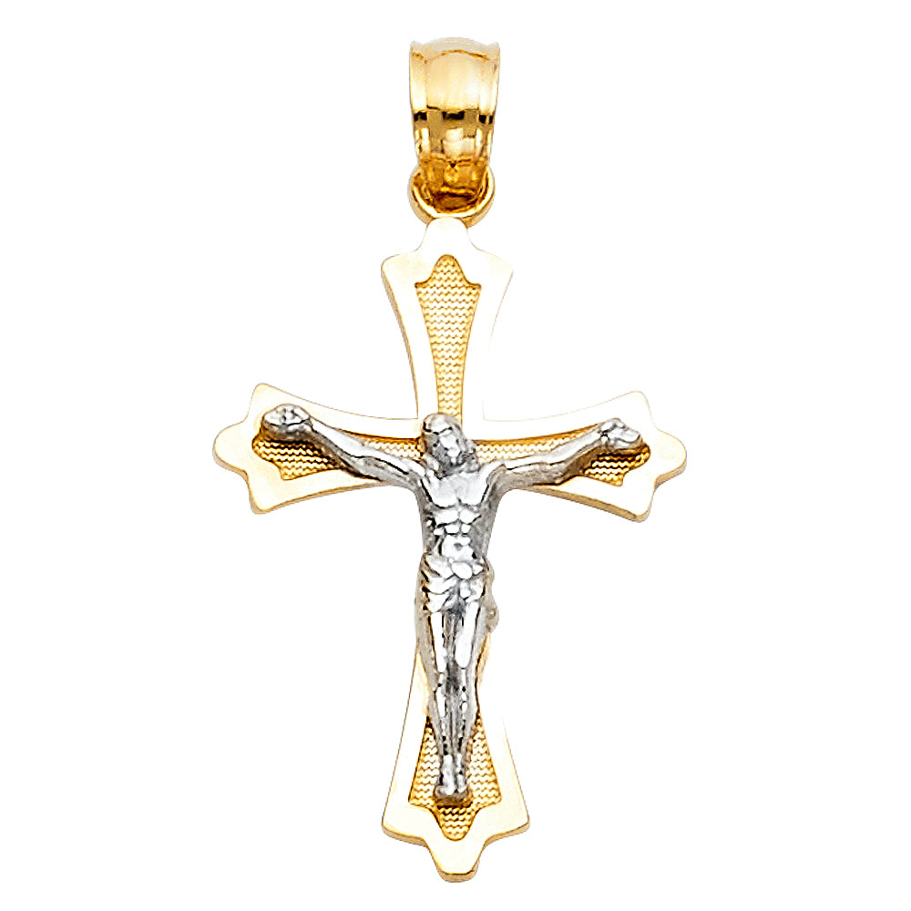 14K 2T CROSS CRUCIFIX