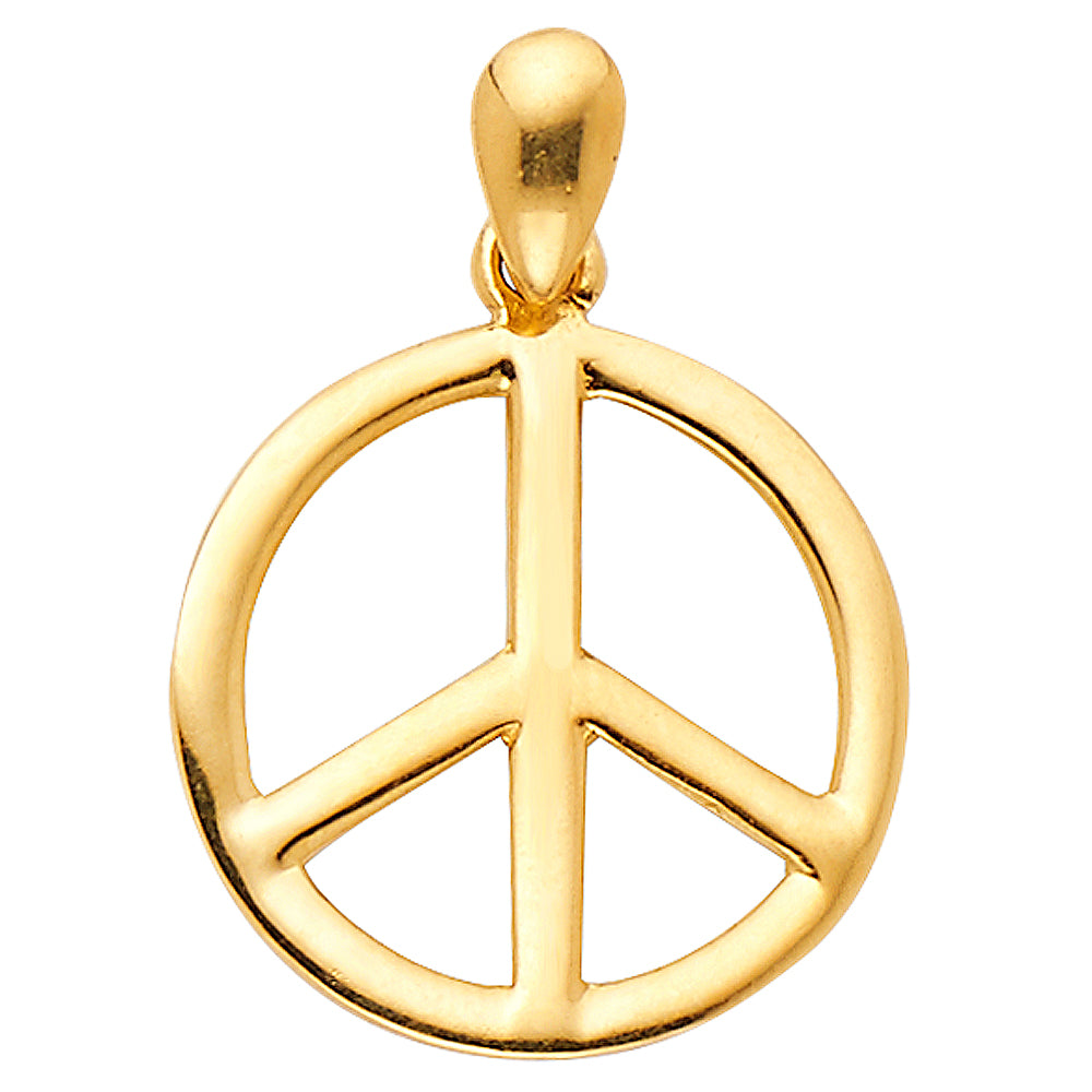 14KY PEACE PENDANT (PT593)