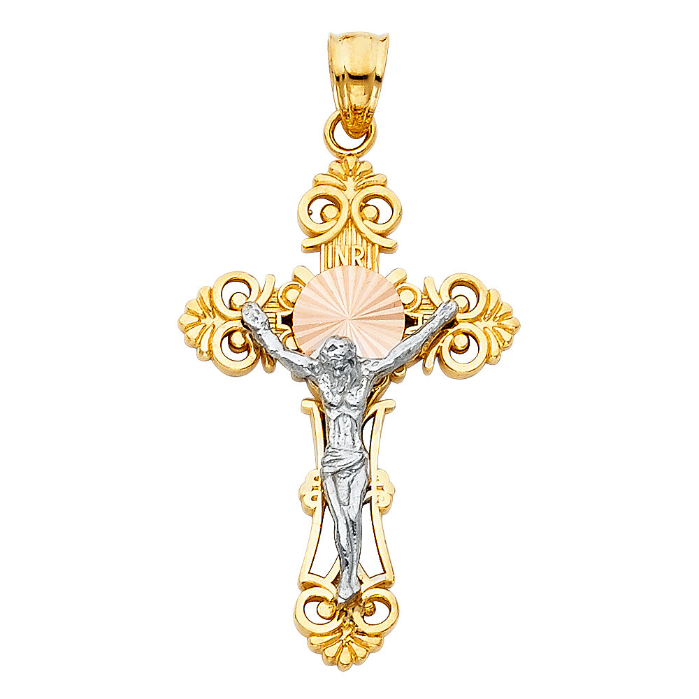14K 3C CRUCIFIX CROSS