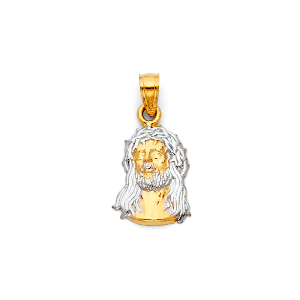 14K 2T JESUS CHRIST HEAD BIG PENDAN