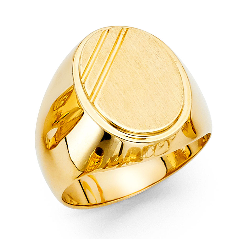 14KY MENS SIGNET RING