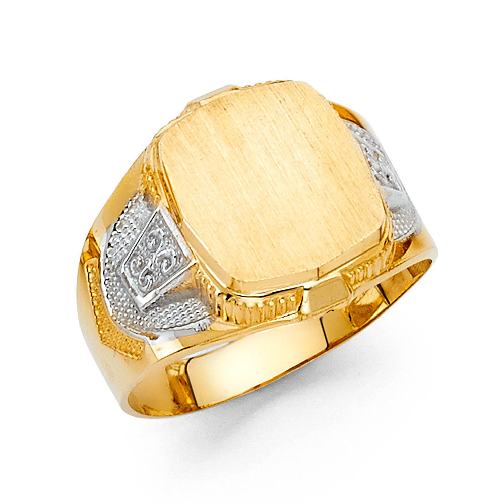 14K 2T MENS RING
