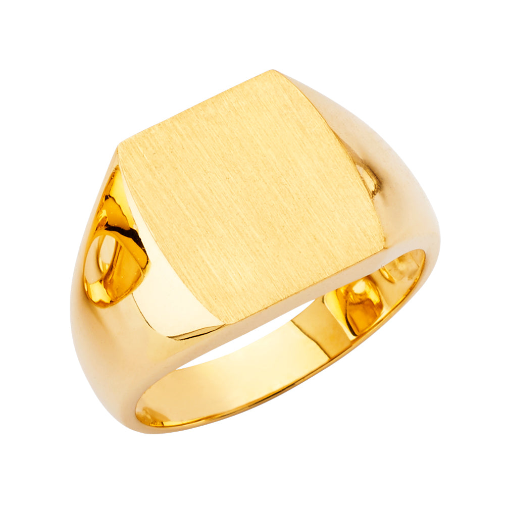 14KY Men's Signet Ring